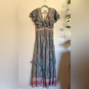 Tulle and Batiste Maxi Dress